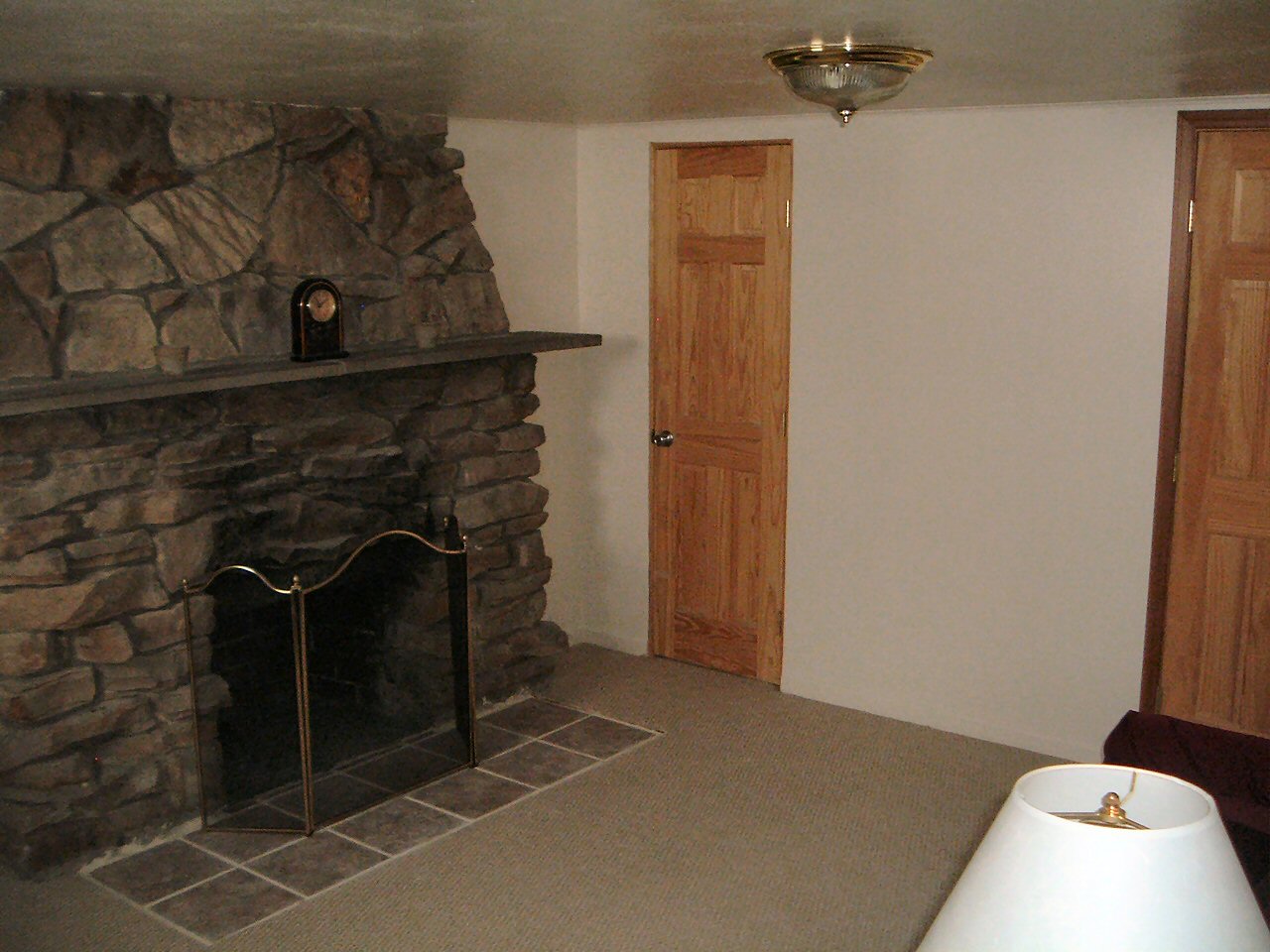 Basement Fireplace